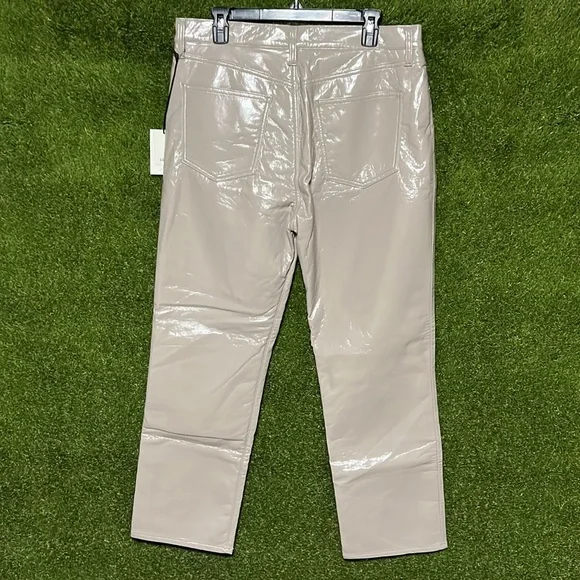 ⭐️ AGOLDE '90s Pinch Waist Patent Recycled Leather Blend Jeans - Picture 3 of 5